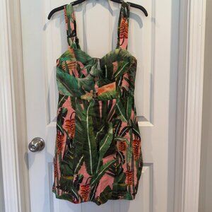 Farm Rio Palm Print Sundress